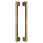M Marcus Heritage Brass Back to Back Door Pull Handle Metro Design 457mm length
